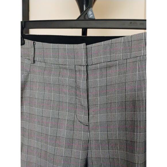 Lane Bryant Size 24 Pink And Gray Checkered Dress Pants. Plus Size. Elastic Wst. - Picture 3 of 16
